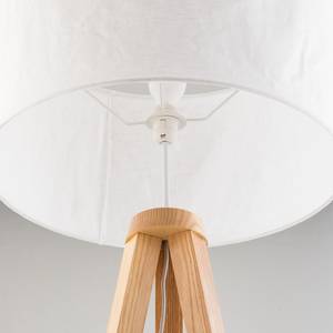 Staande lamp Tripod Lod massief essenhout/linnen - 1 lichtbron