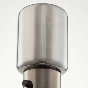 Tischleuchte Tyl II Glas / Eisen - 1-flammig - Silber - Breite: 14 cm