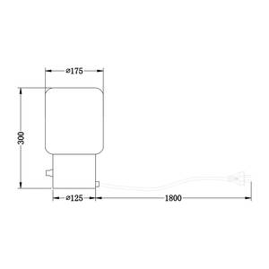 Lampe Tyl II Verre / Fer - 1 ampoule - Cuivre - Largeur : 18 cm