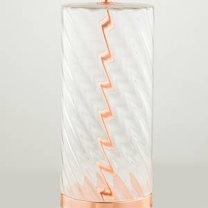 Tischleuchte Lisb Frottee / Glas - 1-flammig