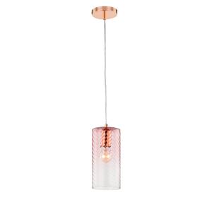 Hanglamp Lisb glas/ijzer - 1 lichtbron