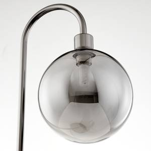 Lampe KJUL Gris métal brillant / Verre fumé