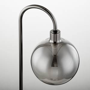 Lampe KJUL Gris métal brillant / Verre fumé