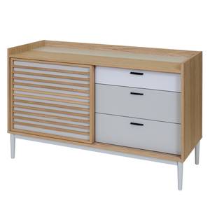 Sideboard Lugo Weiß / Eiche