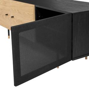 Tv-meubel Peeri Eikenhout/mat zwart