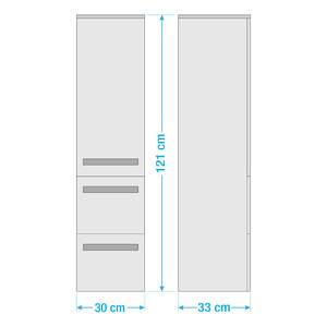 Midischrank 4005 Hochglanz Grau