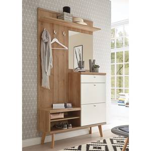 Garderobe Gyland Riviera eikenhouten look/mat wit