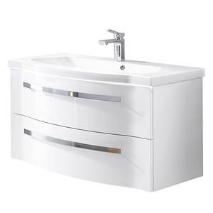 Meuble avec vasque 4005 I Blanc brillant