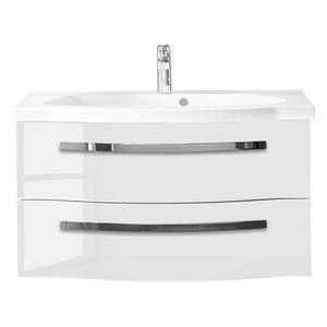 Meuble avec vasque 4005 I Blanc brillant