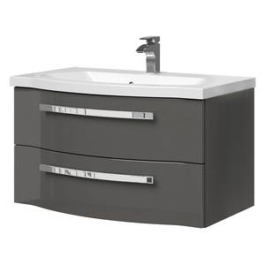 Meuble avec vasque 4005 I Gris brillant