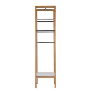 Garderobe Northgate Eiche teilmassiv - Eiche / Weiß - Breite: 45 cm