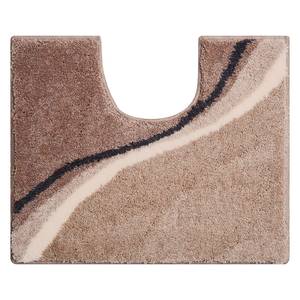 Tapis WC Luca Tissu - Marron clair