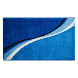 Tapis de bain Luca Tissu - Bleu - 70 x 120 cm