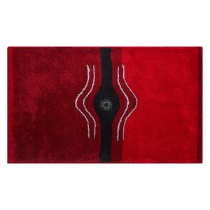 Tapis de bain Crystal Light Tissu - Rouge rubis - 60 x 100 cm