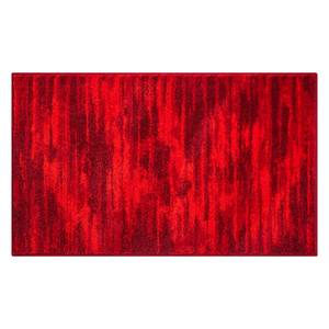 Badematte Fancy Webstoff - Rubinrot - 60 x 100 cm