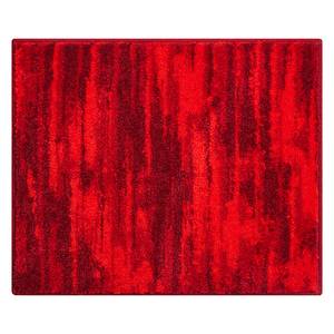 Badmat Fancy geweven stof - Robijnrood - 50 x 60 cm