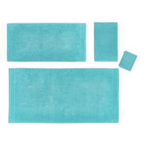 Handdoek Memory geweven stof - Turquoise - 50 x 100 cm