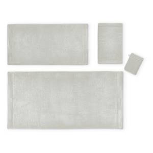 Handtuch Memory Webstoff - Hellgrau - 50 x 100 cm