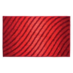 Tapis de bain Eternity Tissu - Rouge chaud - 60 x 100 cm