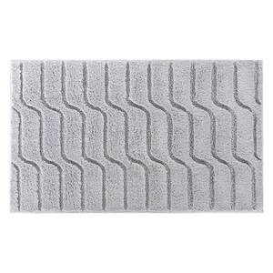 Tapis de bain Vogue Tissu - Gris lumineux - 60 x 100 cm