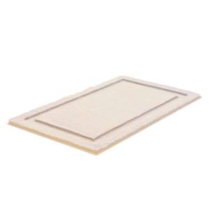 Badematte Natur Webstoff - Beige - 70 x 120 cm