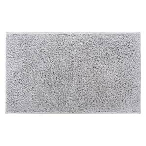 Tapis de bain Navona Tissu - Gris lumineux - 60 x 100 cm