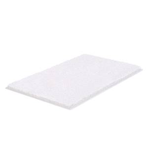 Tapis de bain Navona Tissu - Blanc - 60 x 100 cm