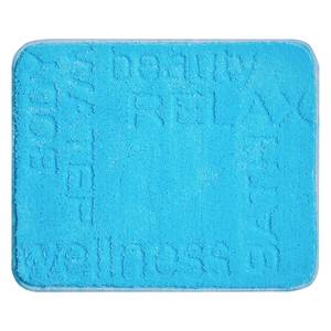 Tapis de bain Feeling Tissu - Bleu azur - 50 x 60 cm
