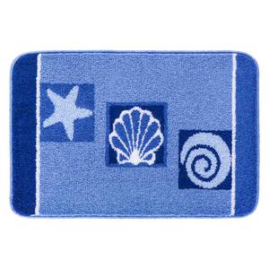 Tapis de bain Aquatica Tissu - Bleu - 65 x 115 cm