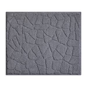 Badmat Terazzo geweven stof - Antraciet - 50 x 60 cm