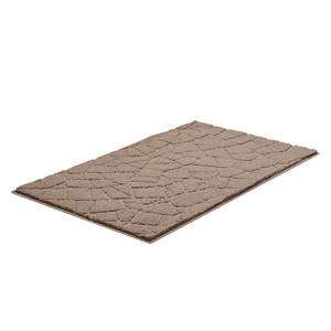 Tapis de bain Terazzo Tissu - Marron clair - 70 x 120 cm