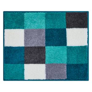 Badmat Bona geweven stof - Turquoise - 50 x 60 cm