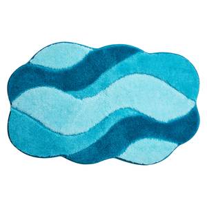 Badmat Carmen geweven stof - Aquablauw - 70 x 120 cm