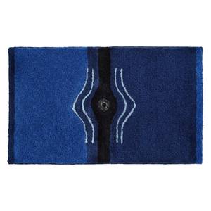 Tapis de bain Crystal Light Tissu - Bleu marine - 60 x 100 cm