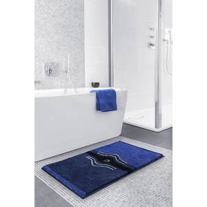 Tapis de bain Crystal Light Tissu - Bleu marine - 60 x 100 cm