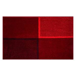 Tapis de bain Divisio Tissu - Rouge rubis - 60 x 100 cm
