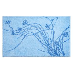 Badmat Lily geweven stof - Blauw - 70 x 120 cm