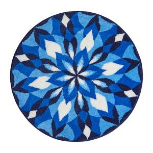 Tapis de bain Joya Fibres synthétiques - Bleu - 80 x 80 cm