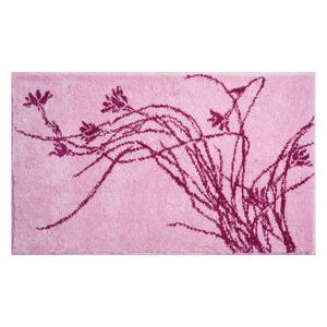 Badmat Lily geweven stof - Roze - 60 x 100 cm
