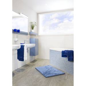 Badematte Lily Webstoff - Blau - 60 x 100 cm