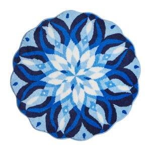 Badmat Euphoria kunstvezels - blauw - 80 x 80 cm