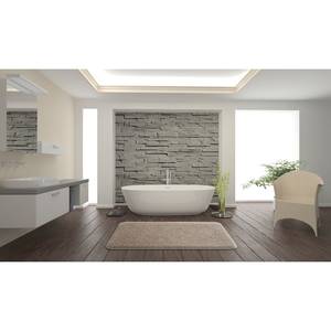 Badematte Melange Webstoff - Matt Sand - 60 x 100 cm