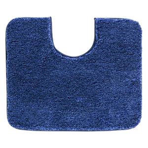 Wc-mat Melange geweven stof - Marineblauw