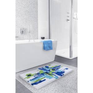 Tapis de bain Mezzo Tissu - Bleu - 60 x 100 cm