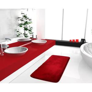 Badematte Melange Webstoff - Rot - 50 x 110 cm