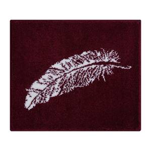 Badmat Piume geweven stof - Wijnrood - 50 x 60 cm