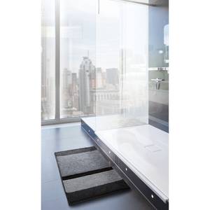 Tapis de bain Room Tissu - Anthracite - 60 x 100 cm