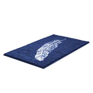 Badmat Piume geweven stof - Donkerblauw - 70 x 120 cm