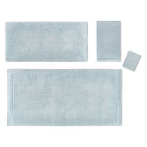 Handdoek Memory geweven stof - Mintgrijs - 70 x 140 cm