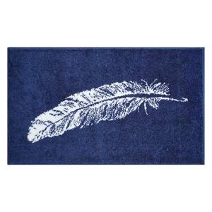 Badmat Piume geweven stof - Donkerblauw - 60 x 100 cm